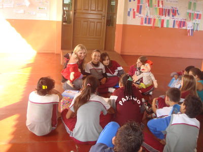 Alunos atuando como multiplicadores do projeto