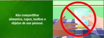 imagem que mostra o no compartilhar copos