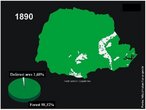 Cobertura Florestal do Paran em 1890