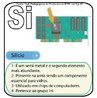 Imagem do smbolo qumico do Silcio (Si) e suas aplicaes. O Si tem nmero atmico (Z) = 14 e Massa Atmica (A) = 28, est localizado na grupo 14 ou famlia 4A e no 3o perodo da tabela peridica dos elementos qumicos, sua distribuio eletrnica  K2 L8 M4. <br /><br /> Palavras-chave: silcio, smbolos qumicos, tabela peridica.