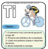 Imagem do smbolo qumico do Titnio (Ti) e suas aplicaes. O He tem nmero atmico (Z) = 22 e Massa Atmica (A) = 48, est localizado na grupo 4 ou famlia 4B e no 4o perodo da tabela peridica dos elementos qumicos, sua distribuio eletrnica  K2 L8 M10 N2. <br /><br /> Palavras-chave: titnio, smbolos qumicos, tabela peridica.