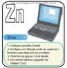 Imagem do smbolo qumico do Zinco (Zn) e suas aplicaes. O Zn tem nmero atmico (Z) = 30 e Massa Atmica (A) = 65, est localizado na grupo 12 ou famlia 2B e no 4o perodo da tabela peridica dos elementos qumicos, sua distribuio eletrnica  K2 L8 M18 N2. <br /><br /> Palavras-chave: zinco, smbolos qumicos, tabela peridica.