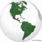  o segundo maior continente do mundo. Com uma rea de 42.189.120 km e uma populao de mais de 750 milhes de habitantes, corresponde a 8,3% da superfcie total do planeta e a 14% da populao humana. Localizada entre o oceano Pacfico e o Atlntico. <br /><br /> Palavras-chave: continente, Amrica do norte, Amrica do sul, Amrica central.